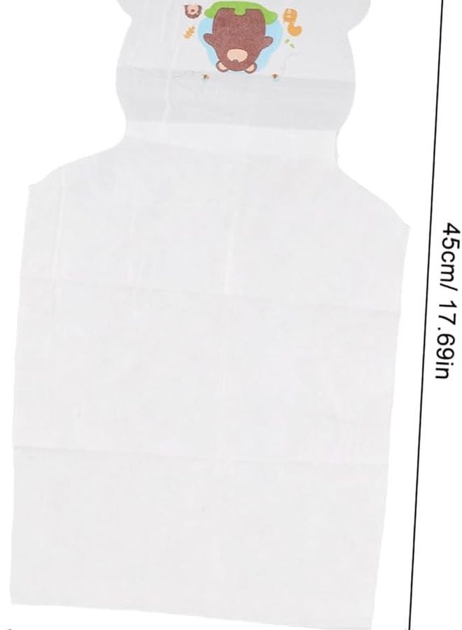 هوتني 10 حزمة منشفة أطفال قطنية ناعمة لحديثي الولادة ماصة للعرق وسادة ظهر مبللة - Image 2